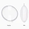 Party Decoration 10pcs 7/9/11cm Xmas Tree Hanging Ball Christmas Clear Flat Plastic Baubles Open Balls Candy Gift Box For Home Decor Wedding