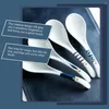 Spoons 2 Pcs Ladle Spoon Home Soup Decorative Porridge Japanese Buffet Ceramics Restaurant Scoop Vintage