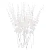 Fleurs décoratives 20 PCS Eucalyptus artificiel Feuilles de la mariée Garland Garland Feuille de fleur de soie de remplissage pour décoration maison