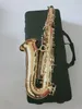Helt ny SAS-802 Alto Saxophone Gold Lacquer Sax för barn Spela professionellt musikinstrumenttillbehör gåva