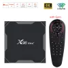 Boîte x96 Max Plus Smart TV Box Android 9.0 Amlogic S905X3 BT4.0 8K Media Player 2.4G 5G WiFi 4GB 32 Go 64 Go Set supérieur 2GB16GBTVBOX