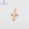 Colliers pendants xuping bijoux Arrivée Animal croix en cuivre Collier de couleur dorée Femmes Religion Gift X000838704