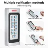 Claviers 3000 utilisateurs Metal Zinc Alloy RFID Contrôle d'accès Digicode Keypad IP67 Sécurité de la carte de carte extérieure étanche IP67 DC1024V CODER