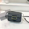 Mini d'épaule en cuir noir de créateur