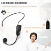 Microfoons retekess 5pcs TT123 2.4G Hoofdgemonteerde draadloze microfoonzender met ontvanger voor spraakversterker onderwijstourgids
