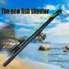 Slingshots New Small Steel Fishing Slingshot Longrange Fishing Rod Precision High Green Laseraimed At The Arrow Darts Catapult