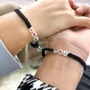 Braccialetti fascino magnete alla moda bracciale coppia abbinata per donne uomini un unico design luminoso regalo di gioielli minimalisti