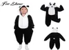 Çocuklar Sevimli Hayvanlar Panda kapüşonlu pijama pijamalar kız erkek kızlar karton kış pazen tulum pijama çocuk uyku kostümleri37778658