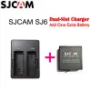 Caméras Original SJCAM Brand 3,8V 1000mAh 3,7Wh Liion Batterie noir pour SJCAM SJ6 Legend Sport Camera Batteries