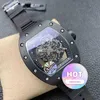 watch fashion Men and women watches Mechanical cool Wrist watches TV Factory for Mens Swiss Movement Sapphire Mirror Imported Rubber RCHU New Luxury