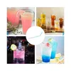 Disposable Cups Straws Multicolor Drinking Plastic Bar Party Wedding Kitchen Pajitas Plastique Beverage Straw Wholesale Tableware