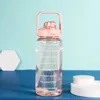 ウォーターボトル1PC 2000ML/67.62OZプラスチックカップポータブル大容量男性用女性学生用アウトドアスポーツ