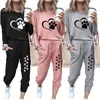 Vrouwen Casual Tracksuits 2 stuks Sport Outfits Lange mouw Tops Slim Fit broek Zweetpakken Jogging Suit S2XL 240408