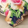 Set di biancheria da letto in stile europeo set di fiori rosa set tessile farfalla all'ingrosso el doppio coperchio