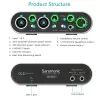 Accessoires Saramonic Mvmixer DualChannel USB Microphone Audio Interface pour les chanteurs guitaristes musiciens Podcasters producteurs en streaming