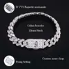 Aangepaste 12 mm stokbeugel armband 925 vast zilvervrij vuur Moissanite Cubaanse hiphop fijne sieraden