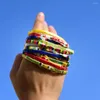 Charm Bracelets Fashion Boho Armband für Frauen Mädchen Glas Miyuki Tila Beads Trendy dehnbarer Pulseras Femme Freundschaft Accessoires