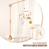 Baby Rocket Shape Bed Bell Support Toy Rattle 012 Months Animals born Crib Mobile Musical For Gift 240408