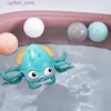 Baby Bath Toys Rotating Wind-up Octopus Toy Crawling Octopus Bath Playth Toy With Music Induktion Barn Swimming Water Game Toys L48