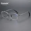 Sunglasses QONOIC Selling Factory Supply Pure Titanium Frames Eyewear Frame Optical Glasses 80911