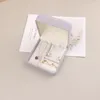 Boîtes d'oreilles de pochettes de bijoux Boîte de rangement Boîte de rangement Bouteau Organisateur de pendentif Horleux anneaux de velours Collier Affichage des emballages cadeaux