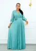 5XL plus size Dresses Long Sleeve Clothes elegant dresses party wedding Flower belt ceremonial dress for women 240318