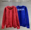 New Couple Sweater Fashion Long sleeved Knitted Men's Casual Designer Sweater