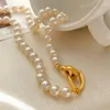 Pendant Necklaces Trendy Jewelry Elegant Temperament Simulated Pearl Necklace For Women Female Gifts Simply Design Accessories 2024 Trend