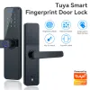 Lock Tuya WiFi Smart Electronic Door Lock Multiple Unlocking Biometric Fingerprint Security Intelligent Card Password Key Unlock USB