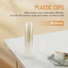 Wegwerpbekers rietjes doorzichtige plastic gouden glitter tumblers herbruikbare drink feestje wijnglazen voor champagne cocktaildessert