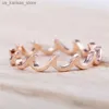 Cluster Rings Huitan Fashion Female Ocean waves Rings Succinct Design Finger Ring For Women Jewelry Gift For Girl wholesale Dropshipping240408