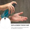 Dispensateur de savon liquide 4pcs têtes de pompe Emulsion Remplacement en plastique Pompes de presse (28 mm noir) Bouteille