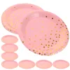 Wegwerp servies 50 pc's cake feest papier verzamelen fruitronde Dish Delicate 7 inch festival