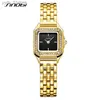 Relógios femininos Sinobi Gold Mulheres es Ladies Aço Fomens quartzo Wristes Feminino Relógio Relogio Feminino Montre Femme L46