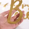 Party Decoration Gold Happy Birthday Banner Wedding Hanging Garland Baby Shower 1st Boy Girl