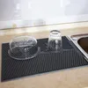 Tavolino tavolo drenante tappetino a silicone flessibile asciugatura per cucina resistente al calore cuscinetto per lavandino non slip