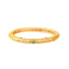 Bangle National Fashion Cloud Pattern Antigo que preserva a cor de ouro Hetian Jade Inclado a Jasper Ruyi Hollow Bracelet