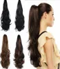 سارا للسيدات الفتيات مخلب الفك kinky curly ponytails مقطع في شكل ذيل حصان مماثل تمديد شعر الحصان المهر ذيل 55C3785669