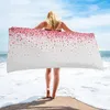 Toalha do Dia dos Namorados Love 31x51inch praia de seca rápida Secagem de areia absorvente natação e outros produtos essenciais