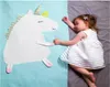 Ins infantile Unicorn Blanket Wrap Kids 3D Tricoted Carpet Swadddling Boy Girl Beach Mats NOUVEAU-né POGRAMME BABEL