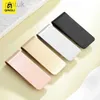 Money Clips Brushed Metal Cash Clip Thin Stainless Steel Brass Tie Clip Rose Gold Dollar Cash Clamp Holder Small Money Ticket Clips 240408