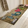 Carpets Creative Woolen Board Letter Mat de cuisine Mat de sol antidérapant Absorbe