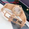AP Mechanical Wrist Watch Royal Oak Offshore Serie 26238or Rose Gold Blue Dial Mens Fashion Leisure Business Sports Machinery Watch
