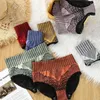 Women's Panties Female Flower Print Seamless Nylon Stretchy Tummy Control Waist Trainer Slimming Underwear Briefsfor Women Daily Wear