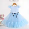 Beauty White Blue Fushcia Jewel Girl's Birthday/Party Dresses Girl's Pageant Dresses Flower Girl Dresses Girls Everyday Skirts Kids' Wear SZ 2-10 D408279