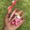 Dekorationer XXL Söt söt Kawaii 3D Nail Charms Set Candy/Jelly Bear/Pom Pom/Cherry Mix Form för DIY Nail Art Decoration Acrylic Box