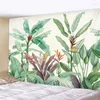 Gobeliny konfigurowalne tropikalne sztuki rośliny gobelinu liść palmowa kwiat domu wisząca do powietrza dekoracja hipisowska mata plażowa mata plażowa