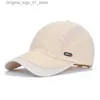 Ball Caps 2024 Summer Brand Mens Sports Blons Blons Sweater Baseball Hat мужские