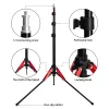 Monopods fusitu ft195 2m LED katlanır ışık standı 1/4 vidalı tripod Fotoğraf stüdyosu için Fotoğraf Fotoğraf Aydınlatma Softbox video flash şemsiye