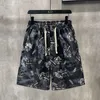 Men's Shorts designer Summer full print cartoon thin Hong Kong style shorts, men's ice silk breathable 5-inch pants, quick drying beach pants VJ0K